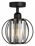 Светильник на штанге Vitaluce V2852 V2852-1/1PL цвет плафона/подвески Прозрачный, Хром, цвет арматуры Черный