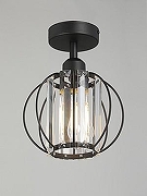 Светильник на штанге Vitaluce V2852 V2852-1/1PL цвет плафона/подвески Прозрачный, Хром, цвет арматуры Черный-3