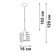 Подвесной светильник Vitaluce V2853 V2853-1/1S цвет плафона/подвески Черный, цвет арматуры Черный-4