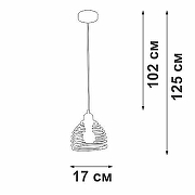 Подвесной светильник Vitaluce V2854 V2854-1/1S цвет плафона/подвески Черный, цвет арматуры Черный-4