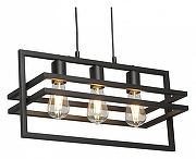 Подвесной светильник Vitaluce V2861 V2861-1/3S цвет плафона/подвески Черный, цвет арматуры Черный