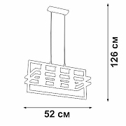 Подвесной светильник Vitaluce V2861 V2861-1/3S цвет плафона/подвески Черный, цвет арматуры Черный-4