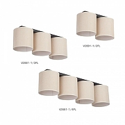 Накладной светильник Vitaluce V2881 V2881-1/4PL цвет плафона/подвески Бежевый, цвет арматуры Черный-1