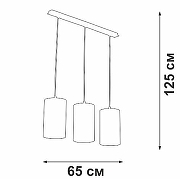 Подвесной светильник Vitaluce V2895 V2895-0/3S цвет плафона/подвески Белый, цвет арматуры Белый-4