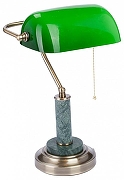 Настольная лампа Vitaluce V2916 V2916/1L цвет плафона/подвески Зеленый, цвет арматуры Зеленый, Хром