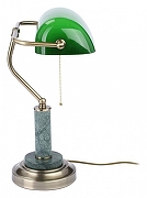 Настольная лампа Vitaluce V2916 V2916/1L цвет плафона/подвески Зеленый, цвет арматуры Зеленый, Хром-1