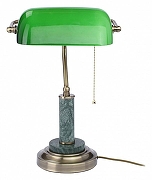Настольная лампа Vitaluce V2916 V2916/1L цвет плафона/подвески Зеленый, цвет арматуры Зеленый, Хром-2
