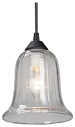 Подвесной светильник Vitaluce V2927-1/1S цвет плафона/подвески Прозрачный, цвет арматуры Черный