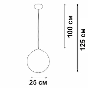 Подвесной светильник Vitaluce V29591 V29591-0/1S цвет плафона/подвески Белый, цвет арматуры Белый-2