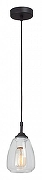 Подвесной светильник Vitaluce V2964 V2964-1/1S цвет плафона/подвески Прозрачный, цвет арматуры Черный-1