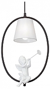 Подвесной светильник Vitaluce V2971 V2971-1/1S цвет плафона/подвески Белый, цвет арматуры Черный