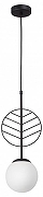 Подвесной светильник Vitaluce V2984 V2984-1/1S цвет плафона/подвески Белый, цвет арматуры Черный-1