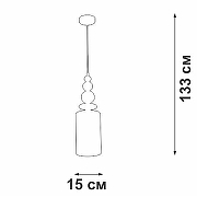 Подвесной светильник Vitaluce V2998 V2998-1/1S цвет плафона/подвески Белый, цвет арматуры Разноцветный, Черный-4