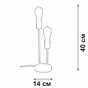 Настольная лампа Vitaluce V3005 V3005-1/2L цвет Золото, Черный-4