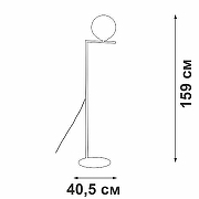 Торшер Vitaluce V3033 V3033-1/1P цвет плафона/подвески Белый, цвет арматуры Черный-3