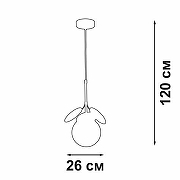 Подвесной светильник Vitaluce V3038 V3038-8/1S цвет плафона/подвески Белый, цвет арматуры Золото-3