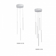 Подвесной светильник Vitaluce V3045 V3045-0/5S цвет плафона/подвески Белый, цвет арматуры Белый-3