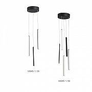 Подвесной светильник Vitaluce V3045 V3045-1/3S цвет плафона/подвески Белый, Черный, цвет арматуры Черный-3