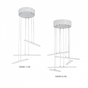Подвесной светильник Vitaluce V3046 V3046-0/3S цвет плафона/подвески Белый, цвет арматуры Белый-3
