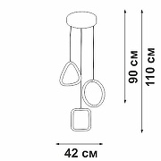 Подвесной светильник Vitaluce V30470 V30470-0/3S цвет плафона/подвески Белый, цвет арматуры Белый-4
