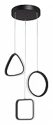 Подвесной светильник Vitaluce V30480 V30480-1/3S цвет плафона/подвески Белый, Черный, цвет арматуры Черный