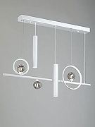 Подвесной светильник Vitaluce V3095 V3095-0/5S цвет плафона/подвески Белый, Серый, цвет арматуры Белый-3