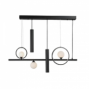 Подвесной светильник Vitaluce V3095 V3095-1/5S цвет плафона/подвески Белый, Черный, цвет арматуры Черный-2