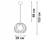 Подвесной светильник Vitaluce V3098 V3098-1/1S цвет плафона/подвески Черный, цвет арматуры Черный-4