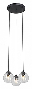 Подвесной светильник Vitaluce V3784 V3784-1/3S цвет плафона/подвески Прозрачный, цвет арматуры Черный-2