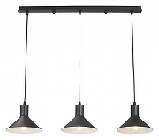 Подвесной светильник Vitaluce V3788 V3788-1/3S цвет плафона/подвески Черный, цвет арматуры Черный