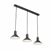 Подвесной светильник Vitaluce V3788 V3788-1/3S цвет плафона/подвески Черный, цвет арматуры Черный-1