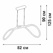 Подвесной светильник Vitaluce V3896 V3896-0/1S цвет плафона/подвески Белый, цвет арматуры Белый-2