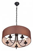 Подвесной светильник Vitaluce V3983 V3983-1/5 цвет плафона/подвески Коричневый, цвет арматуры Черный-1