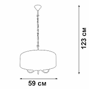 Подвесной светильник Vitaluce V3983 V3983-1/5 цвет плафона/подвески Коричневый, цвет арматуры Черный-5