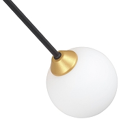 Светильник на штанге Vitaluce V3988 V3988-1/2PL цвет плафона/подвески Белый, цвет арматуры Черный-3