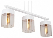 Подвесной светильник Vitaluce V3996 V3996-0/3S цвет плафона/подвески Коньячный, цвет арматуры Белый