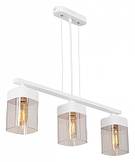 Подвесной светильник Vitaluce V3996 V3996-0/3S цвет плафона/подвески Коньячный, цвет арматуры Белый-1