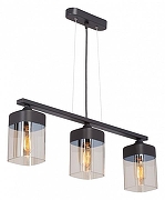 Подвесной светильник Vitaluce V3996 V3996-1/3S цвет плафона/подвески Коньячный, цвет арматуры Черный-1