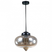 Подвесной светильник Vitaluce V4023 V4023/1S цвет плафона/подвески Дымчатый, цвет арматуры Черный-1