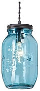 Подвесной светильник Vitaluce V4046 V4046/1S цвет плафона/подвески Голубой, цвет арматуры Черный