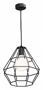 Подвесной светильник Vitaluce V4142 V4142/1S цвет плафона/подвески Черный, цвет арматуры Черный-1