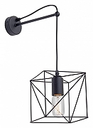 Бра Vitaluce 4177 V4177-1/1A цвет плафона/подвески Черный, цвет арматуры Черный