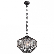 Подвесной светильник Vitaluce V424 V4241-1/1S цвет плафона/подвески Прозрачный, Хром, цвет арматуры Черный-1