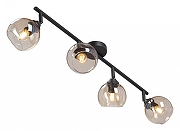 Спот Vitaluce V43130 V43130-13/4PL цвет плафона/подвески Коньячный, цвет арматуры Черный-1