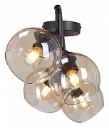 Спот Vitaluce V43130 V43130-13/4PL цвет плафона/подвески Коньячный, цвет арматуры Черный-3