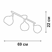 Спот Vitaluce V4313 V4313-0/3PL цвет плафона/подвески Белый, цвет арматуры Белый-4