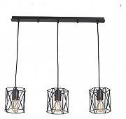 Подвесной светильник Vitaluce V4382 V4382-1/3S цвет плафона/подвески Черный, цвет арматуры Черный