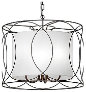 Подвесной светильник Vitaluce V4479 V4479-1/4 цвет плафона/подвески Белый, Черный, цвет арматуры Черный