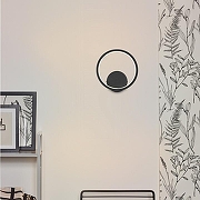 Бра Vitaluce V46090 V46090-1/1A цвет плафона/подвески Белый, Черный, цвет арматуры Черный-3