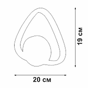 Бра Vitaluce V46100 V46100-0/1A цвет плафона/подвески Белый, цвет арматуры Белый-4